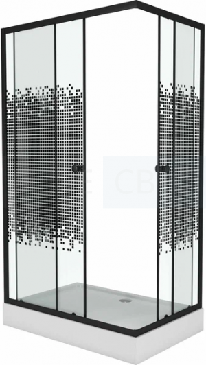 Душ. уголок NG-018-14Q BLACK