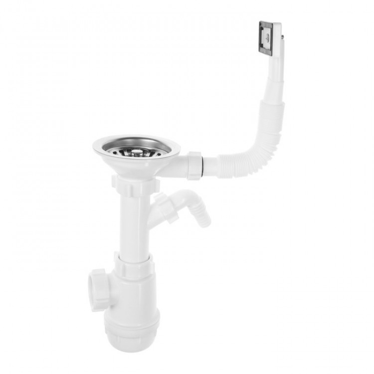 Сифон Ани Грот 3 1/2"* 40 с отв. с/м и круглым переливом