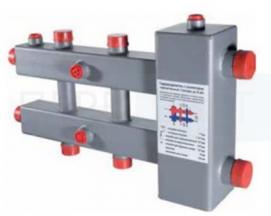 Гидроразделитель VALTEC с коллект, гориз. 3 контур