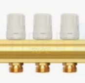 Гребенка с вентилями 1"х3/4х 3