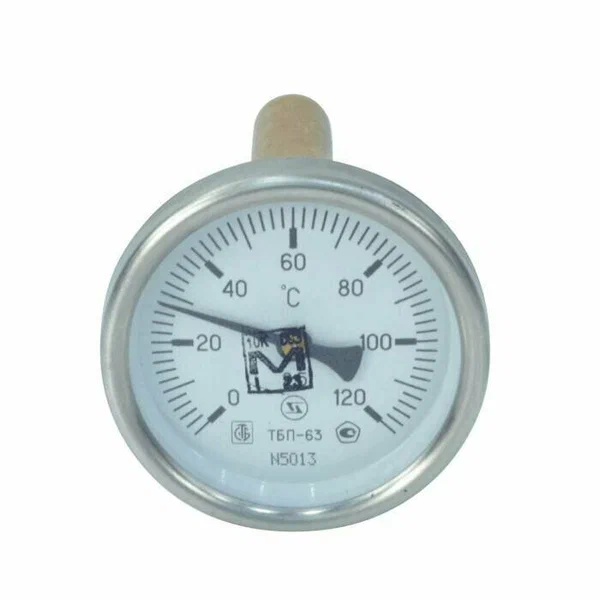 Термометр биметаллич. ТБП-Т 120С Дк63 L=100  Завод ТеплоИзделий
