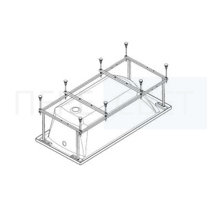 Монтажный к-т ДЛЯ ВАННЫ (ФИДЖИ) КАРКАС. ЭКРАН