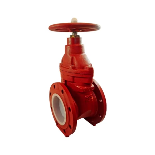 Задвижка чугун МЗВГ Ду 125 Ру16 t150с Обрезин. клин, Красная