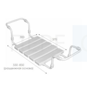 Сиденье д/ванной "Лидер" белое