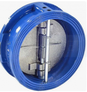 Клапан обратный чугун Ду 200 Ру16 межфл 2/створчатый