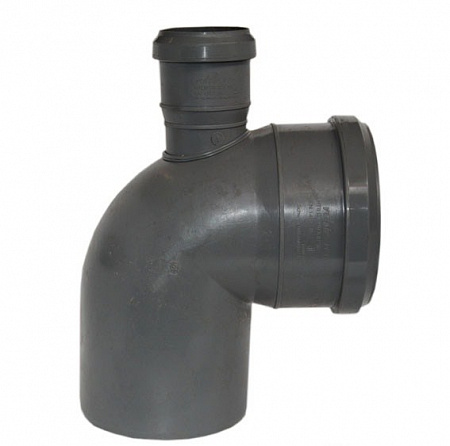 Колено с отводом 110х50 сверху
