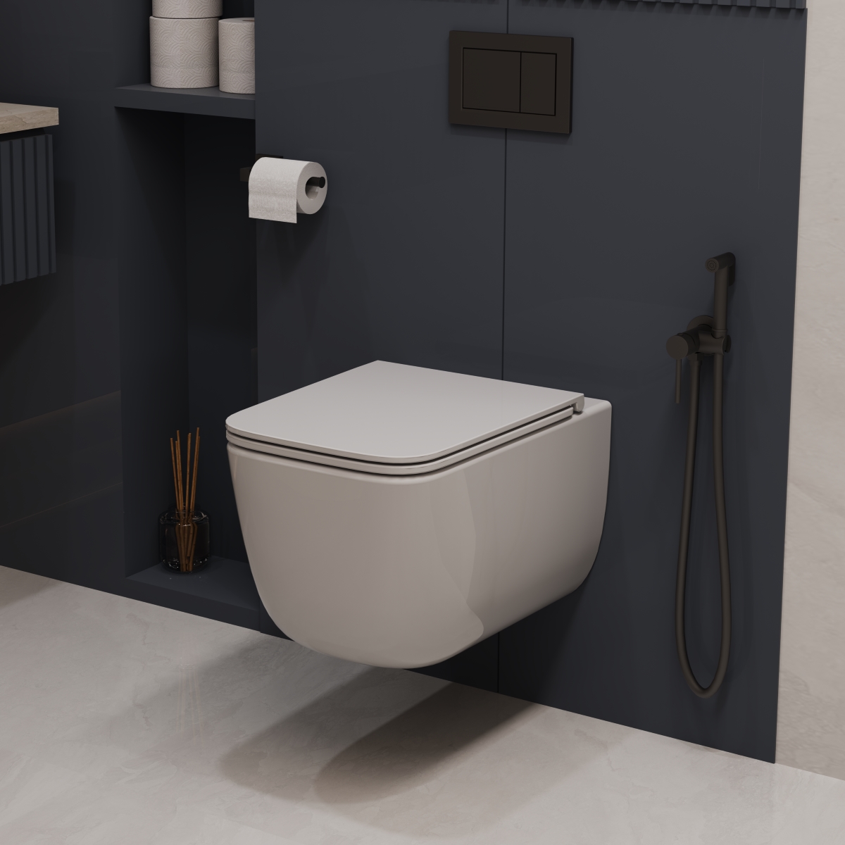 Унитаз Vincea Lina подвесной  белый торнадо