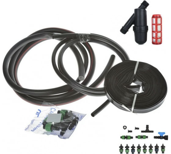 Комплект капельного полива "Урожай Люкс" с фильтром