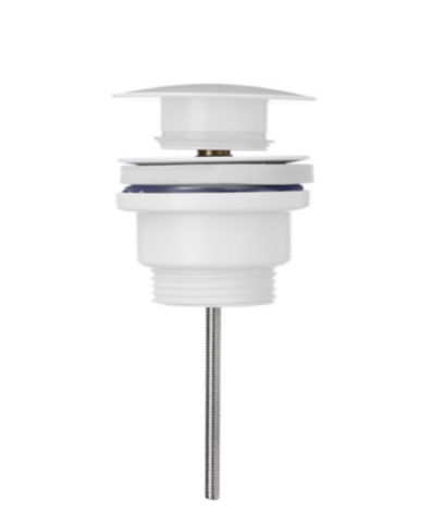 Донный клапан для раковины, белый матовый