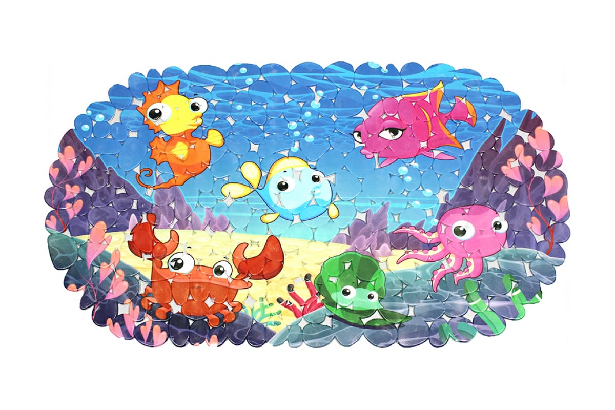 Коврик на присосках фотопринт "Детский" 69*39