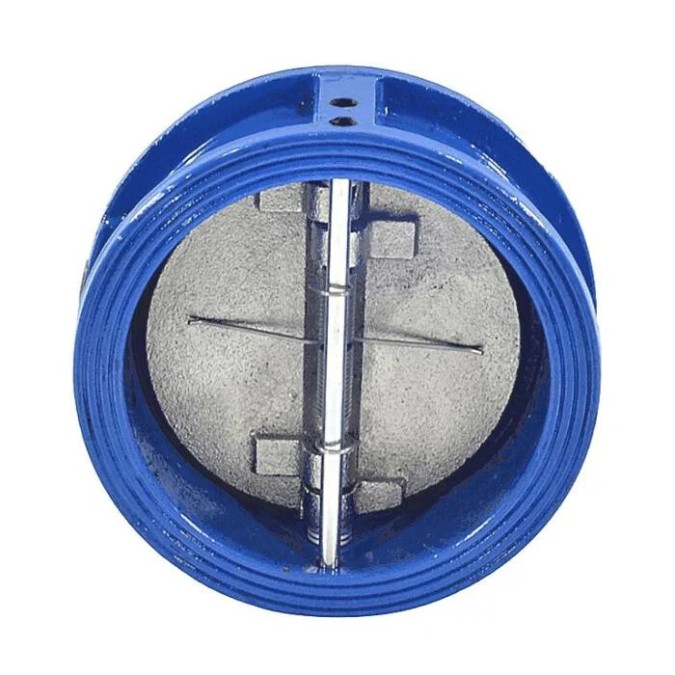 Клапан обратный чугун Ду 50 Ру16 межфл 2/створчатый