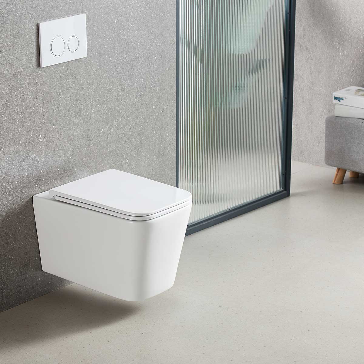 Унитаз Vincea Q-Line подвесной безободковый  белый торнада