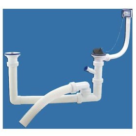 ВИР Сифон Универсал с нержавейкой для 2-ой мойки