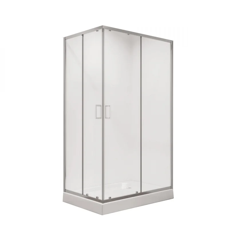Душ.огр. NIAGARA NG-6610-08 (120х80х195) прозрачное стекло, двери раздвижные, прямоугольник