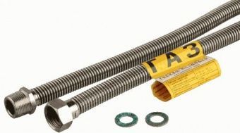 Подводка д/газа сильфон   3/4" х 1,8 г/ш