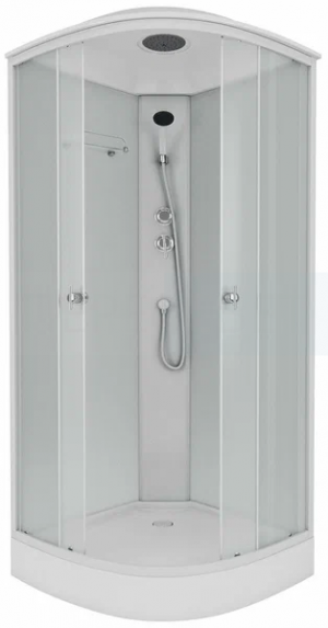 Душевая кабина NG-5301-14 90х90 низ/под. мат/стек
