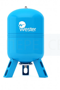Мем. бак д/водоснабжения Wester вертикальный 300 (Синий) 11/4" (ВР)