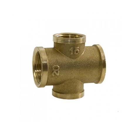 Крестовина переход. 3/4"х1/2" латунь