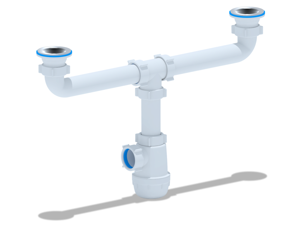 Сифон Ани Грот 1 1/2"* 40. двойной