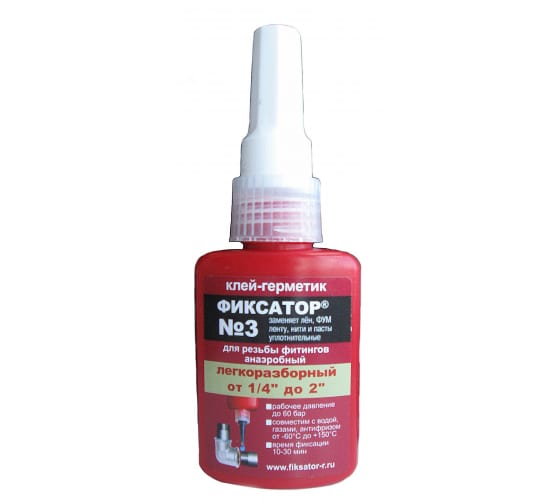 Анаэробный герметик-клей Фиксатор №3 40 мл