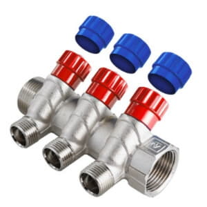Коллектор  VALTEC 1" с 3-мя регулирующ. кранами