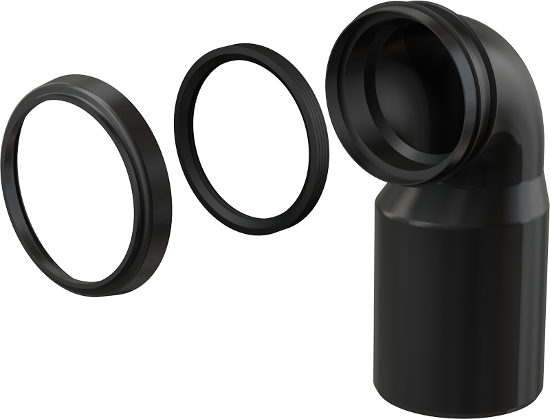 Комплект М-906 колено стока,комплект 90/110