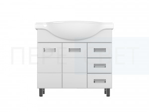 Ирис Тумба 900 п/умывал. Эльбрус 90 бел 3 ящ.