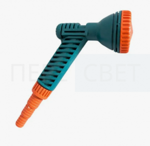 Душ-лейка желтая со штуцером под шланг