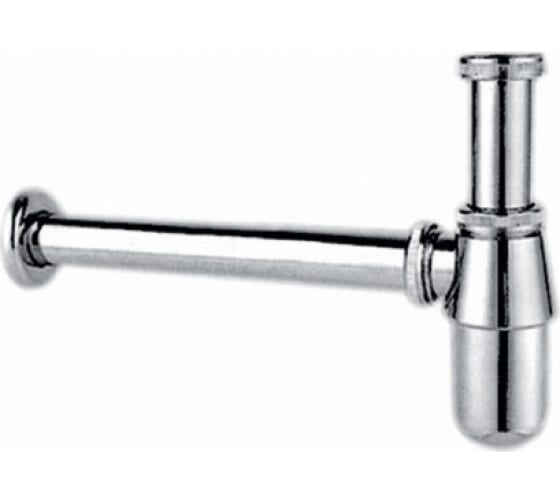 Сифон бутылочный МЕТАЛЛИЧЕСКИЙ ХРОМ  арт.L80