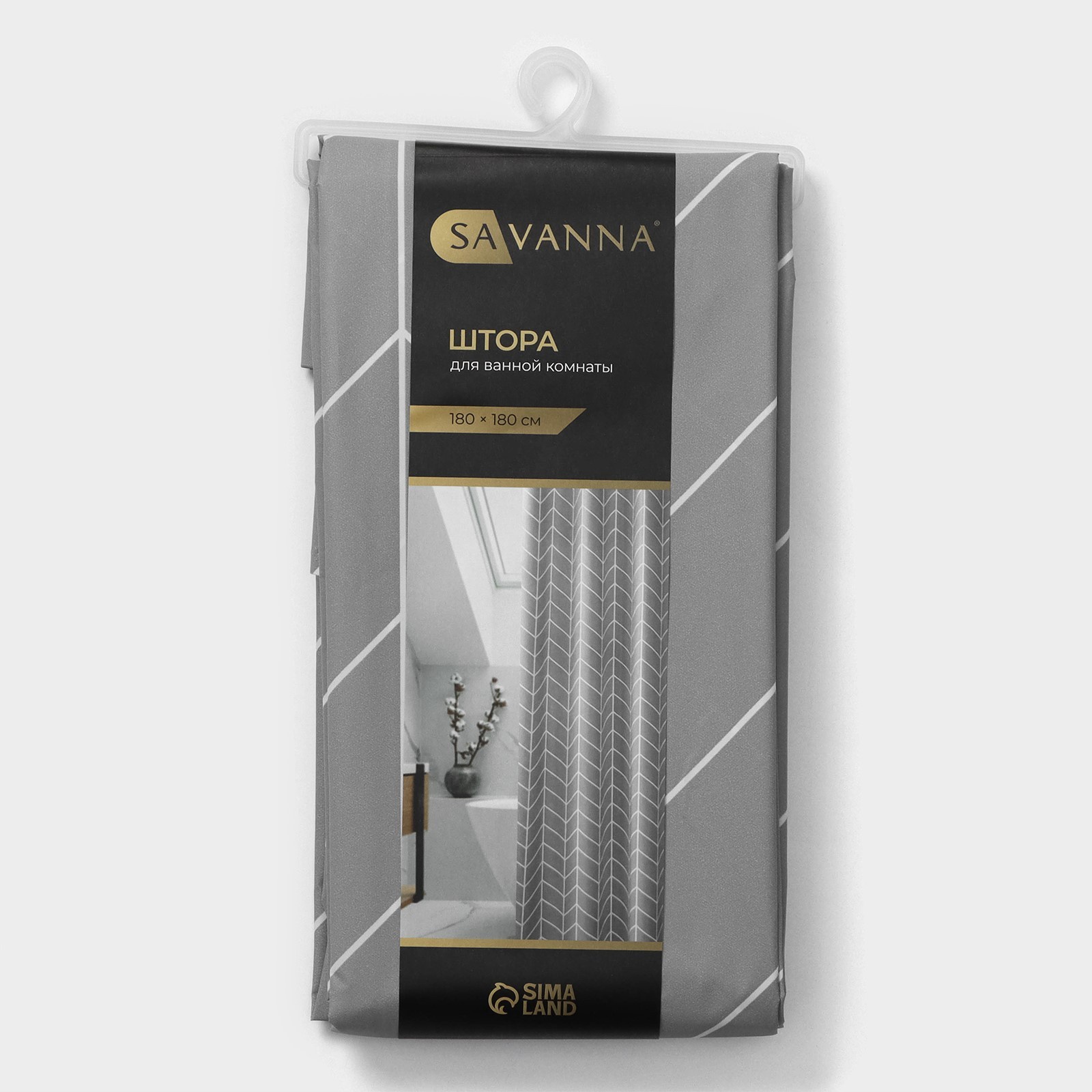 Штора для ванной "Perfecto" 180х180 см