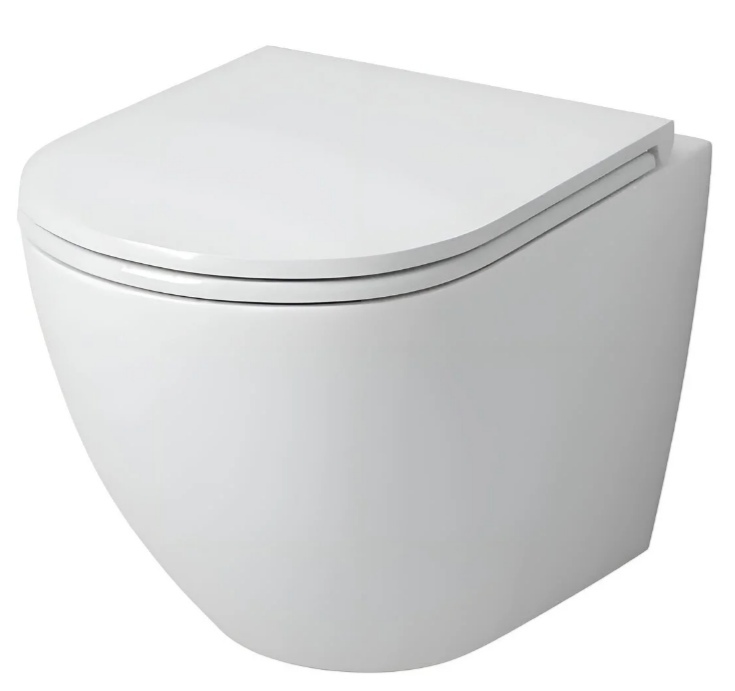 Унитаз подвесной GR-4455SQ безоб. с тонкой крышкой