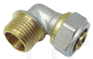 Угольник с резьбой 16х1/2"М (Ц/НР) ник.