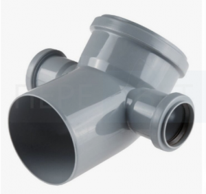 Колено с 2-мя отводами 110х50 х50 45*