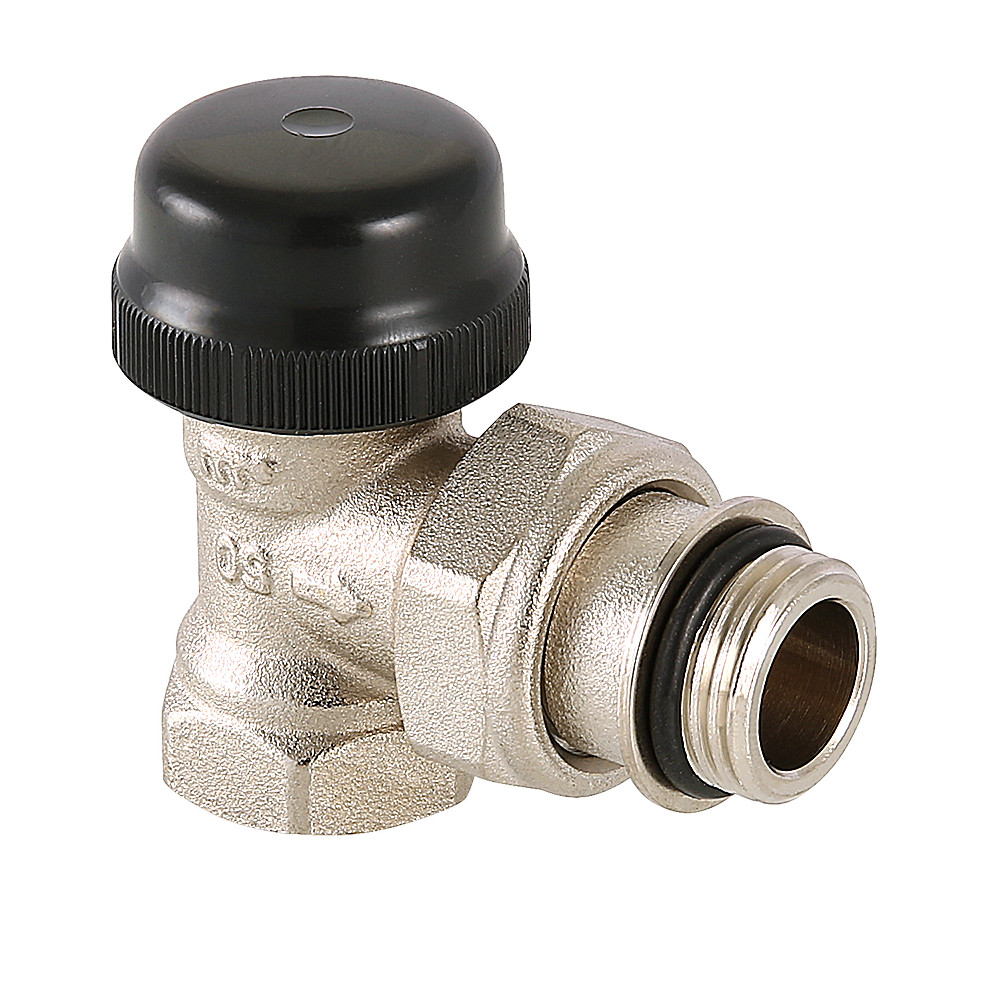 Клапан термостатический для радиатора угловой с преднастройкой (KV 0,1-0,6) 1/2" VALTEC