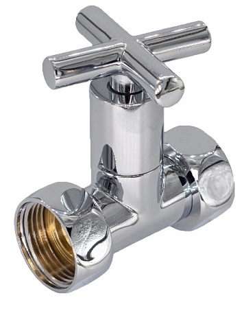 Вентиль ПРЯМОЙ ручка круг 1"х3/4" г/г для п/суш