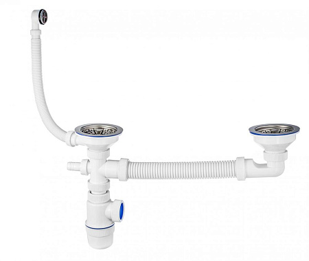 ВИР Сифон бут."Элит" с нержав. и 2-й/отв. с/м