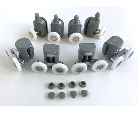 Комплект дверных роликов 23 мм (4 верх и 4 низ)