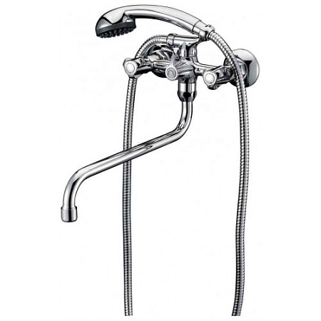 Смеситель д/ванны "МУН", Маховики, излив 300