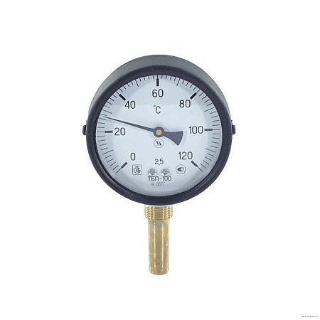 Термометр биметалл ТБП-Р 120С Дк100 L=100 G1/2" радиал ЗТП Минск