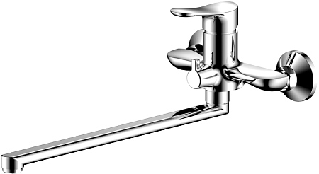 Смеситель д/ванны "Вейв", излив 320, катридж 35м