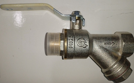 Кран шар. с фильтром 3/4" г.ш. ручка "STC-Faro"