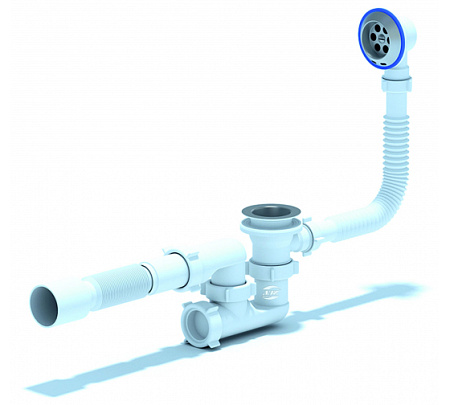 Сифон Ани для ванны рег. 1 1/2" с г/т 40х50