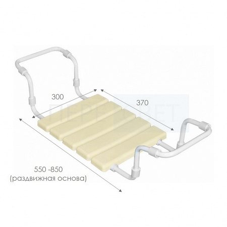 Сиденье д/ванной "Лидер" крем Сиденье д/ванной "Лидер" крем