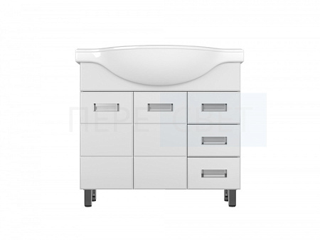 Ирис Тумба 900 п/умывал. Эльбрус 90 бел 3 ящ.