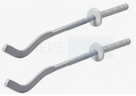 Кронштейн д/радиатора (дюбель) 9х300 мм. Плоский