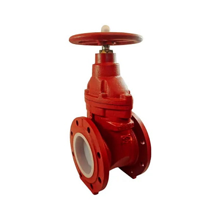 Задвижка чугун МЗВГ Ду 125 Ру16 t150с Обрезин. клин, Красная