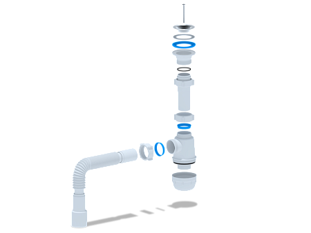 Сифон Ани Грот 1 1/2"* 40 с г/тр. 40* 40х50