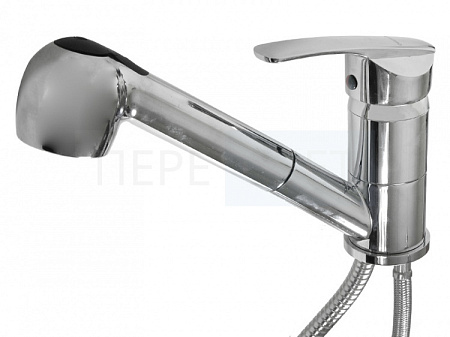 Смеситель  кухня c ВЫТЯЖНОЙ ИЗЛ."SOLONE" KEN4-A031