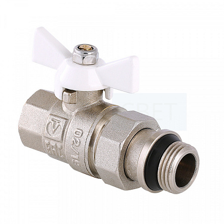 Кран шар. американка VALTEC  3/4"бел баб с доп. уплотнением