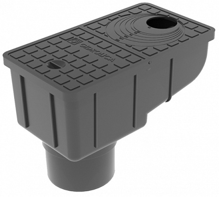Дождеприемник-трап уличный 30,16,6 20 пласт с крышкой 28135